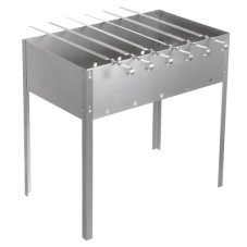 Мангал 500х300х500 сборный +6шампуров (нерж) в коробке. BOYSCOUT